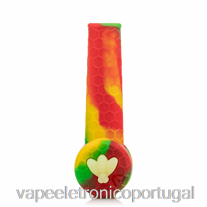 Vape Eletronico Stratus Trio Silicone Pipe Rasta (verde/vermelho/amarelo)